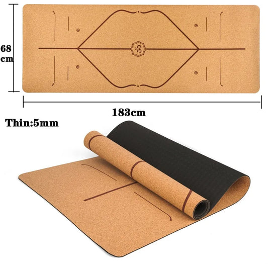 Natural Cork Yoga Mat (with optional pillow and/or storage bag)