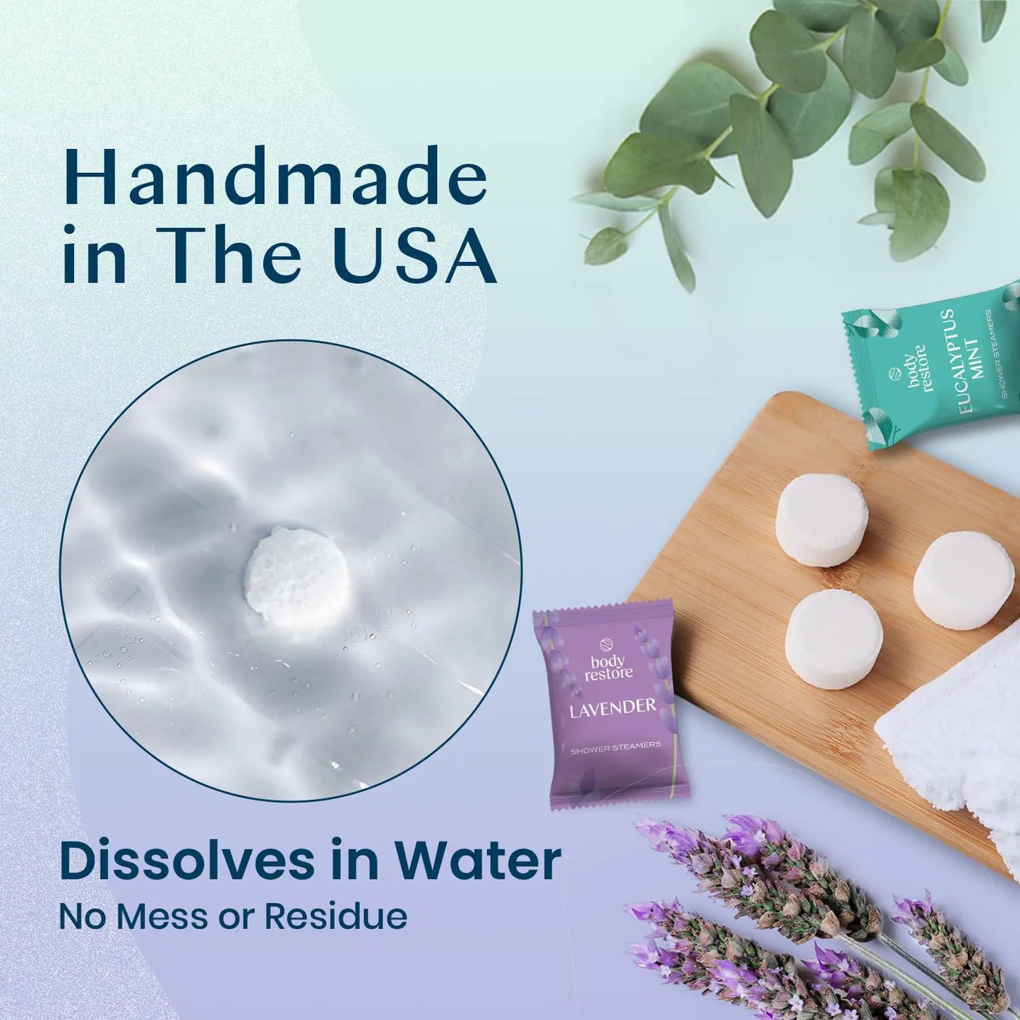 Blissful Aromatherapy Shower Steamers - Body Restore Clarity (Made in the USA)