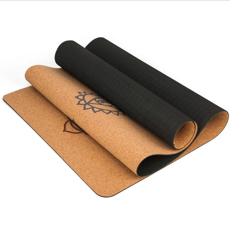 Natural Cork Yoga Mat (with optional pillow and/or storage bag)