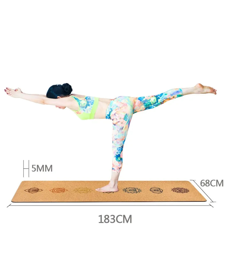 Natural Cork Yoga Mat (with optional pillow and/or storage bag)